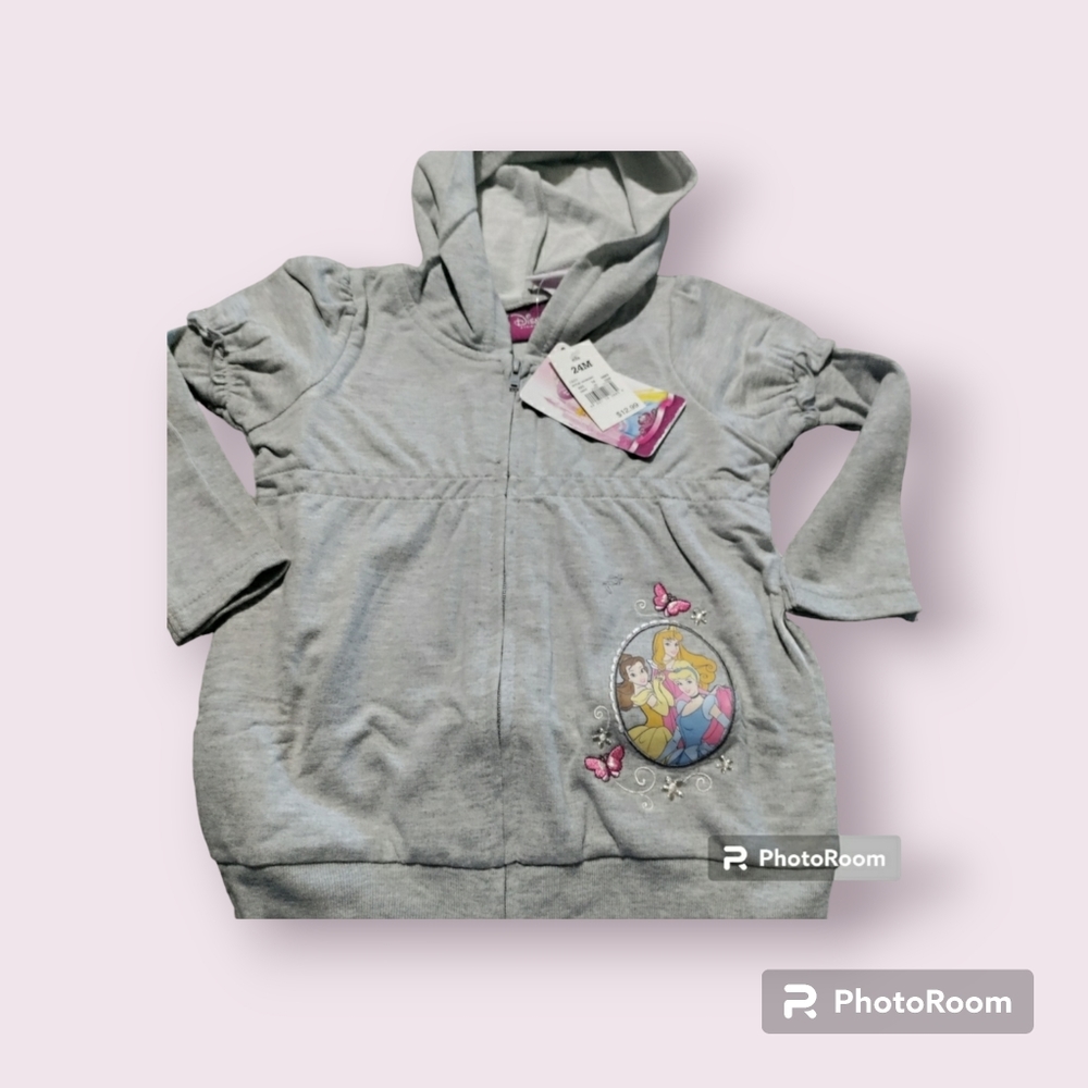 Disney princess baby Girl's Hoodie 0-24 months, NEW